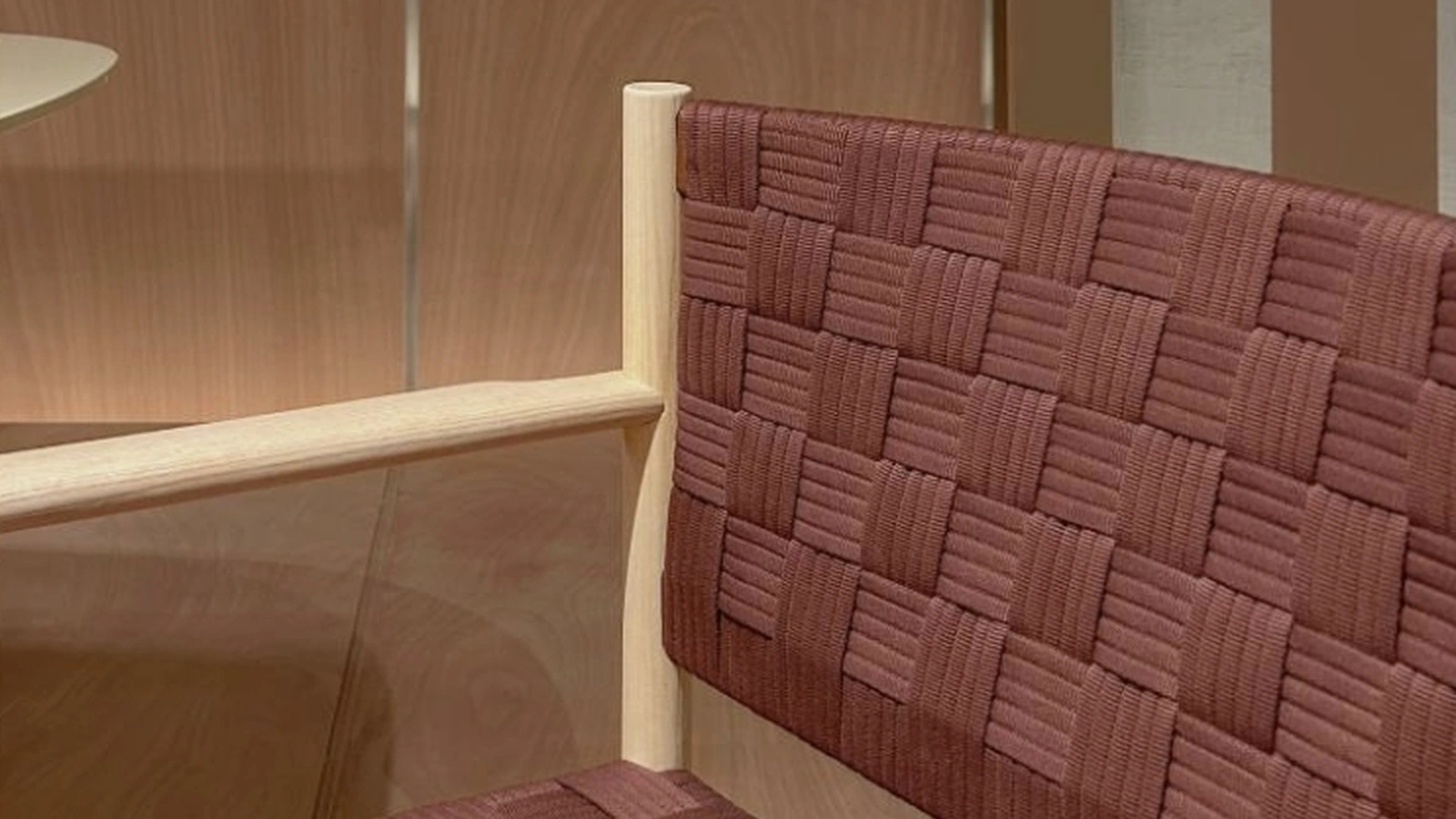 Sedia Griante in filato di polipropilene e teak di Pedrali