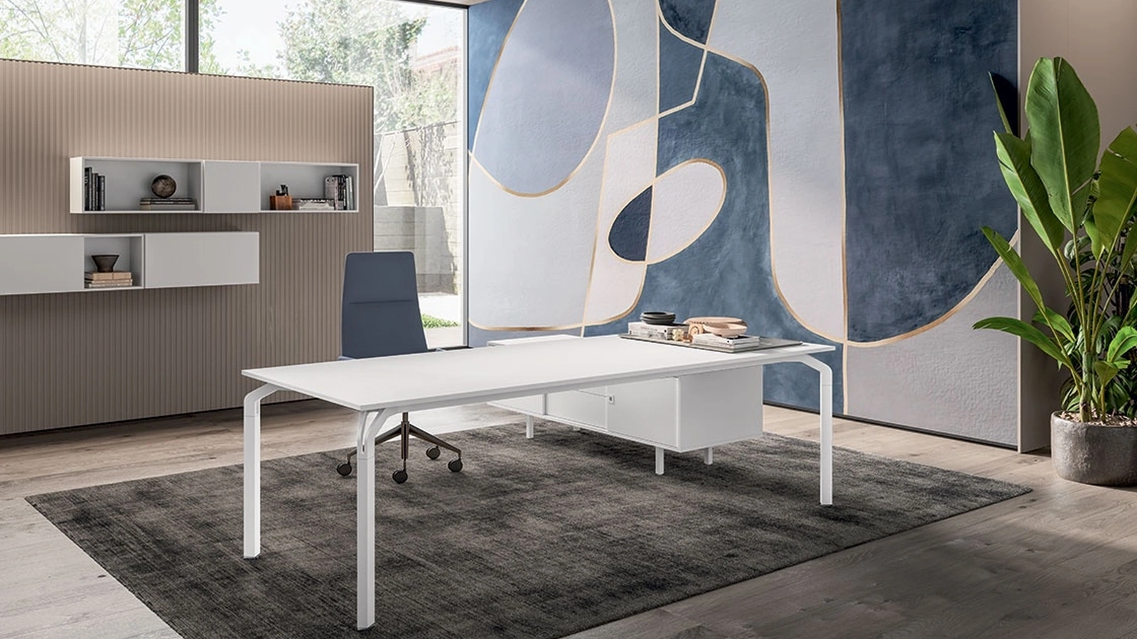 Scrivania Direzionale Yoga Laccato di About Office