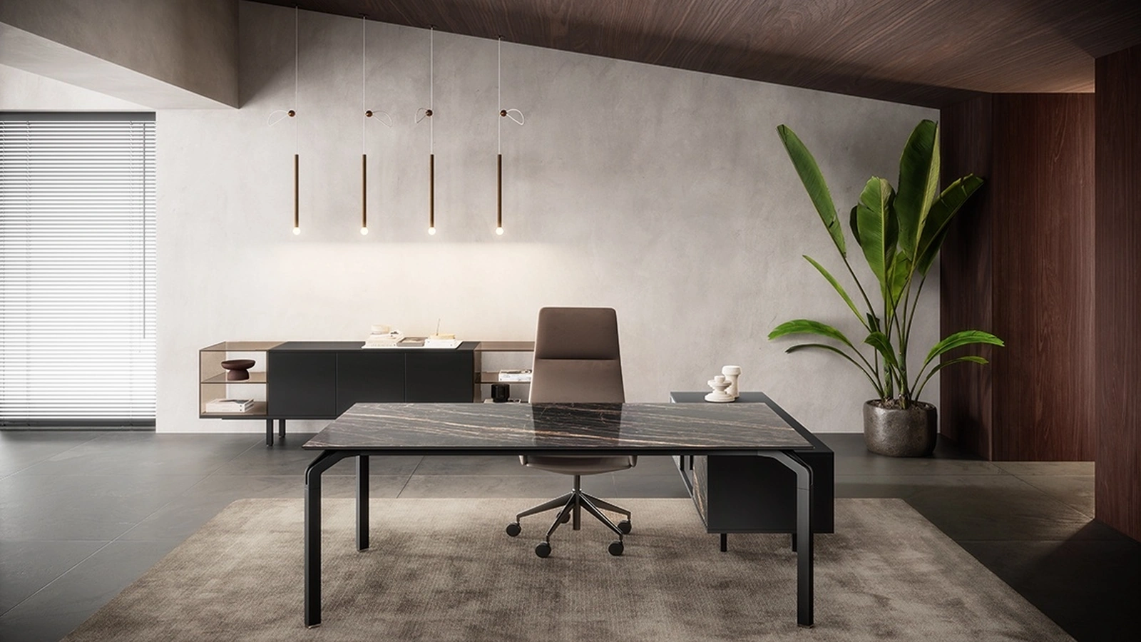 Scvrivania Direzionale Yoga Laminam® di About Office