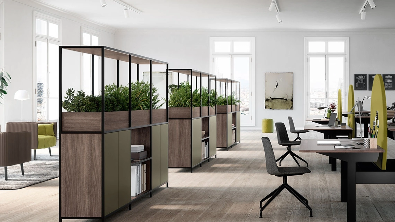 Armadio Ufficio Laccato Biblos Grid di Martex