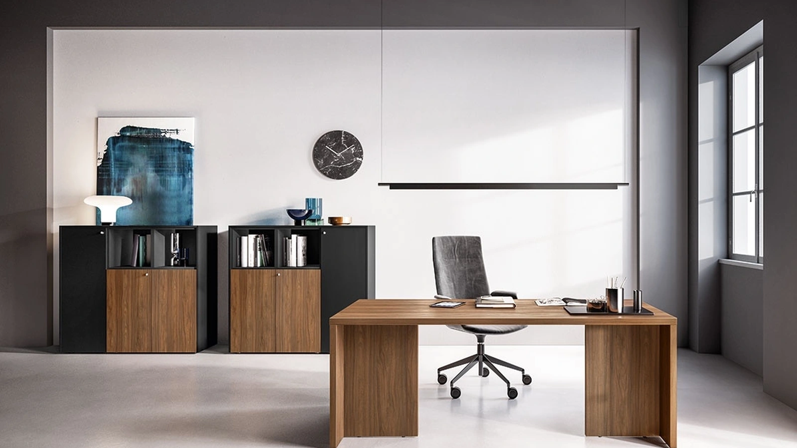 Scrivania Direzionale Funny Plus Fianco Legno di About Office