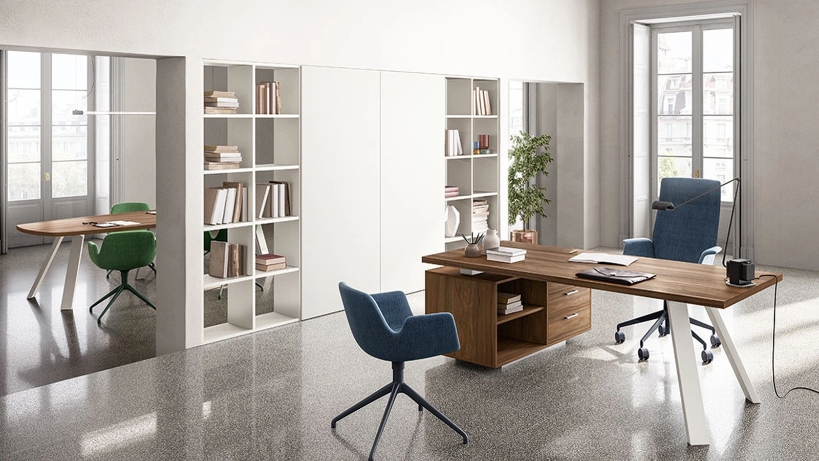 Scrivania Direzionale Funny Plus Gamba K di About Office