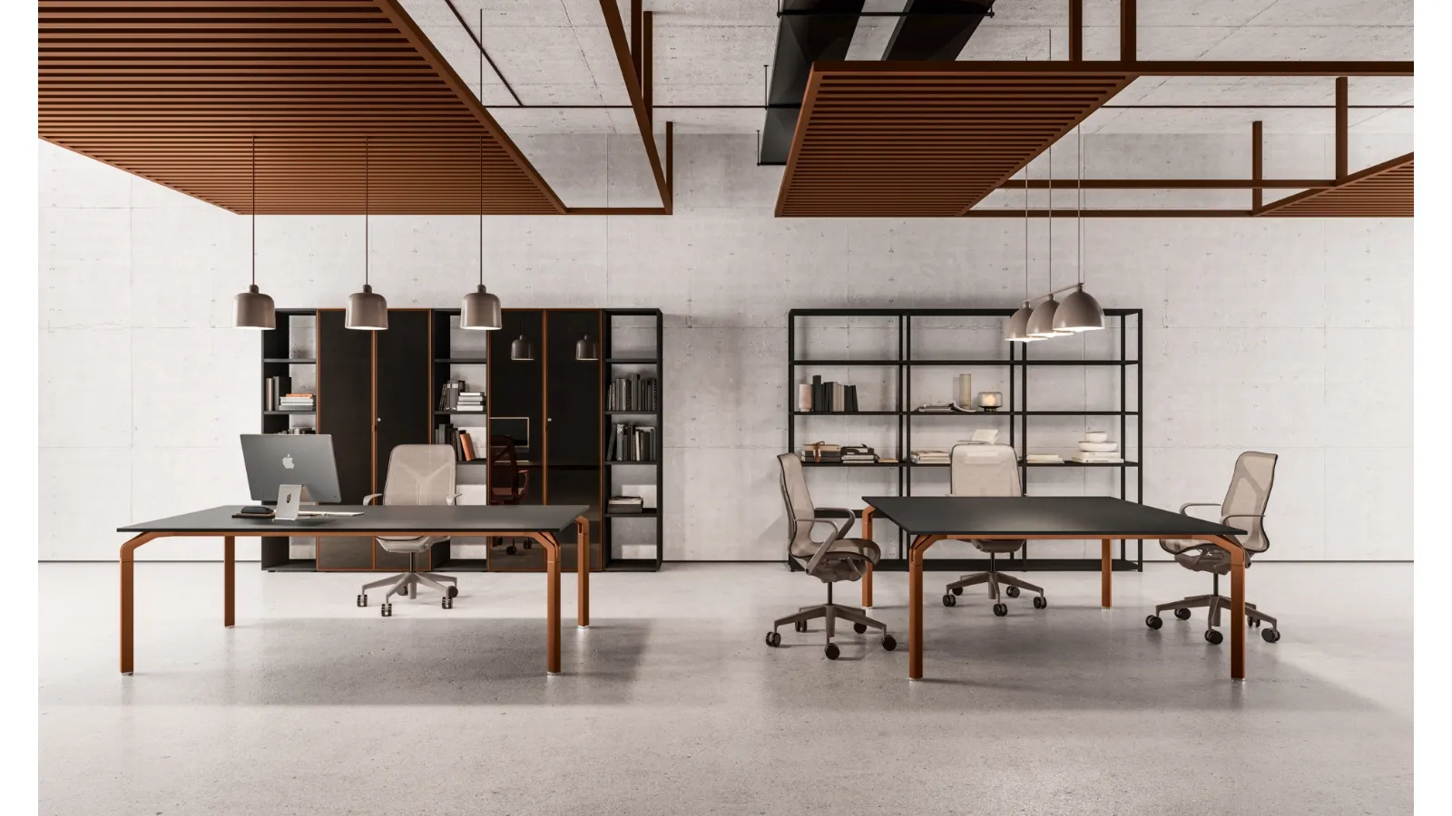 Scrivania Direzionale Yoga 2023 in Laccato di About Office