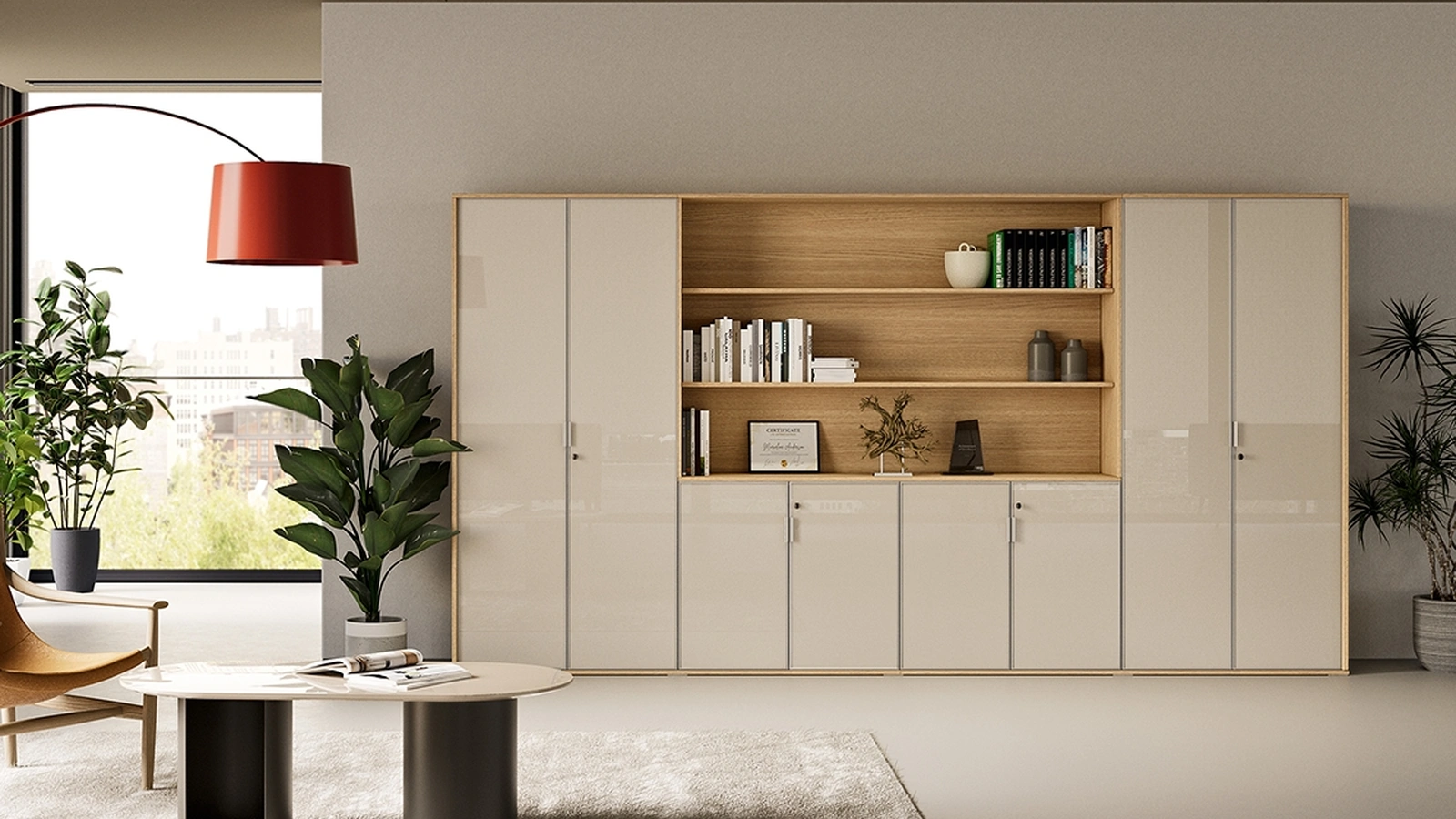 Armadio in vetro con anta battente Galaxy di Martex