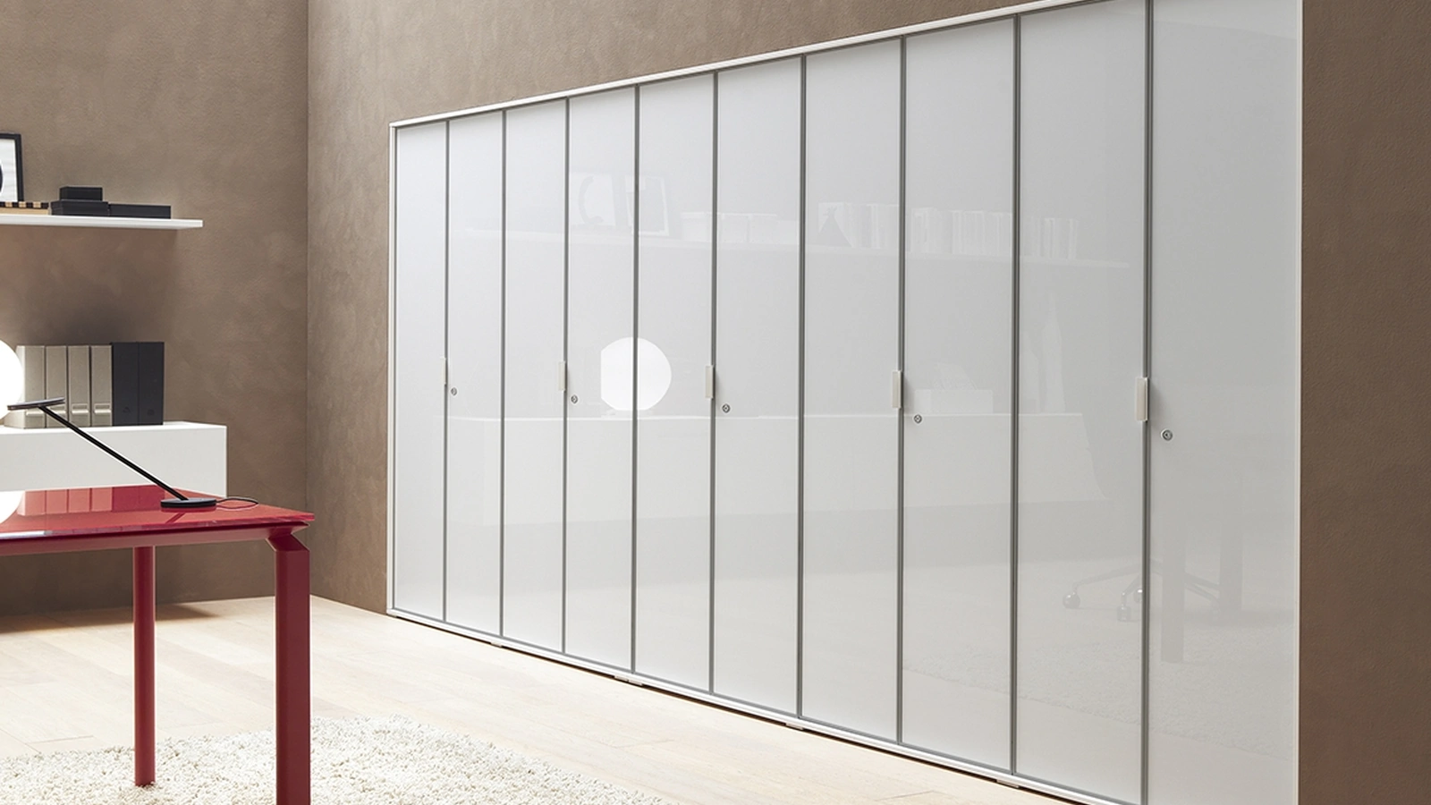 Armadio in vetro con anta battente Galaxy di Martex