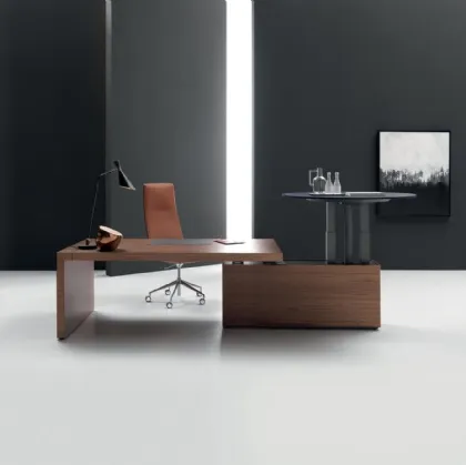 Scrivania Direzionale in legno Kyo 02 di Martex