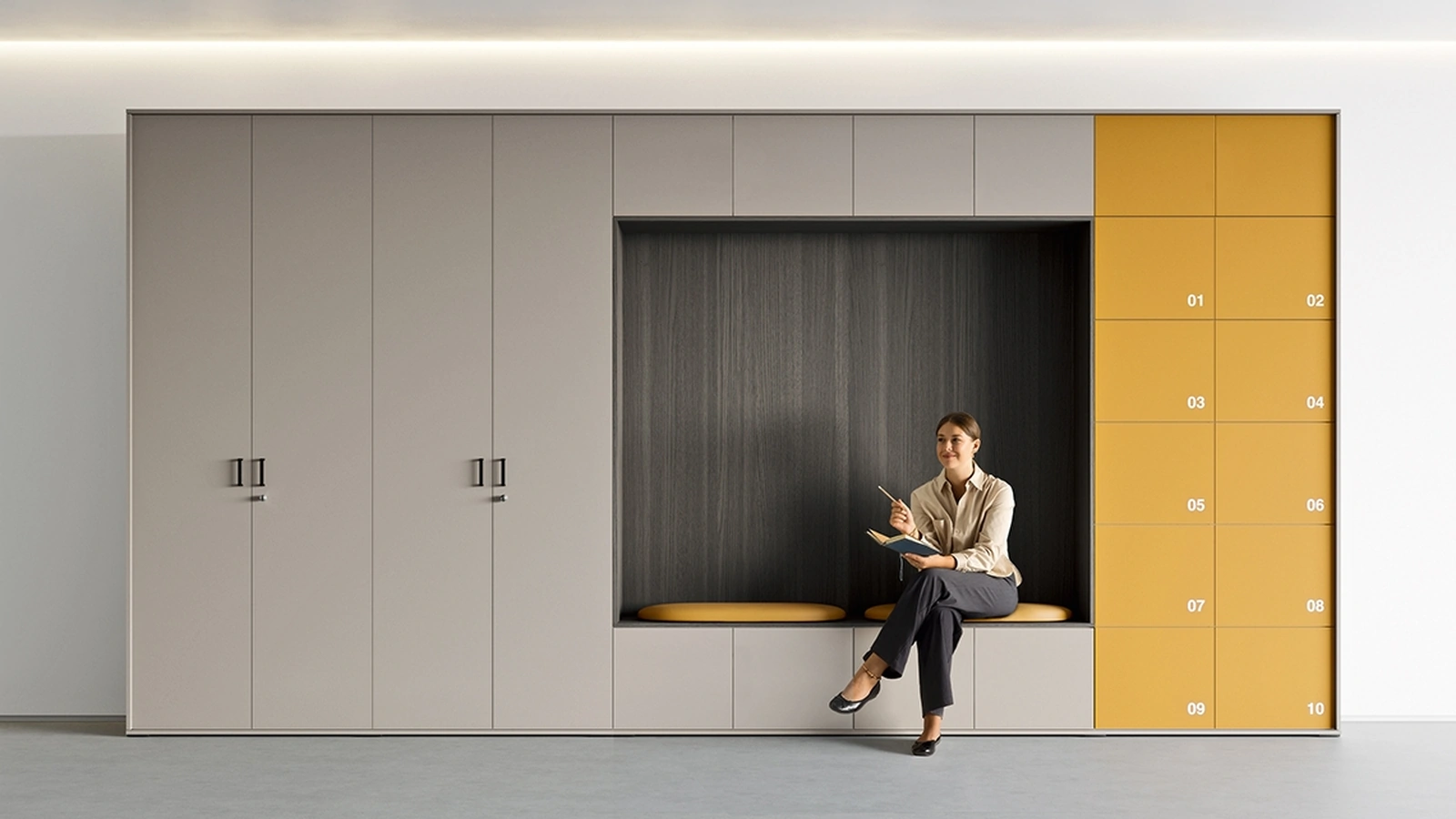 Mobile Ufficio personale Galaxy Lockers di Martex