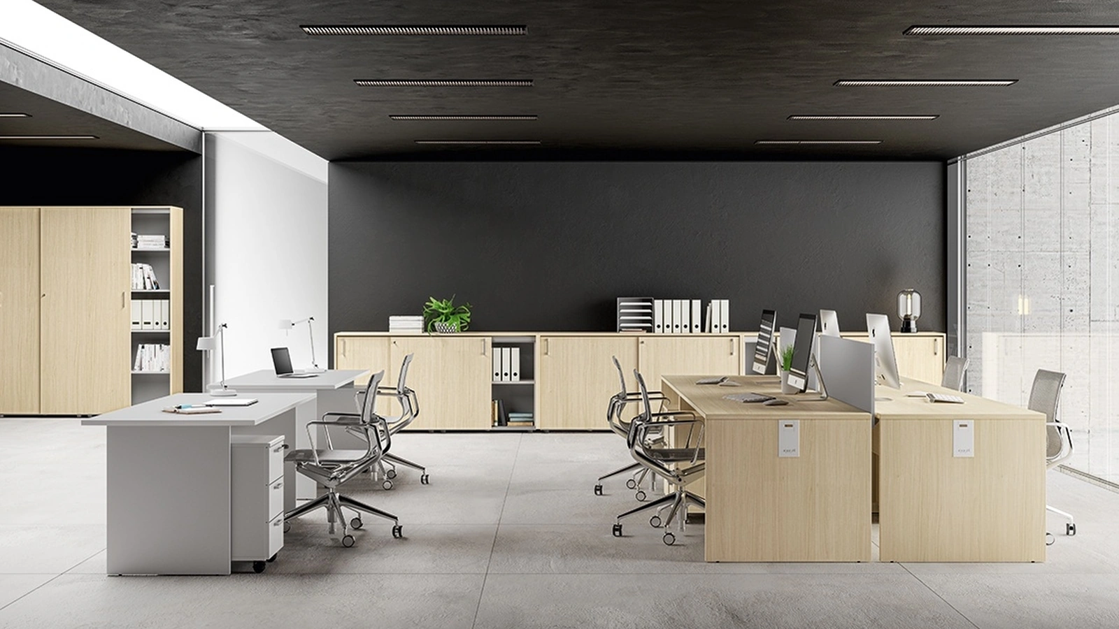 Scrivania Operativa Funny Fianco Legno di About Office