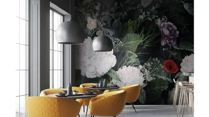 Carta da parati floreale dai colori vivaci Giardino di Adriani e Rossi