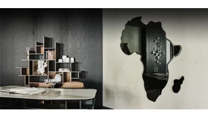 Specchio da parete in cristallo Africa Magnum di Cattelan Italia