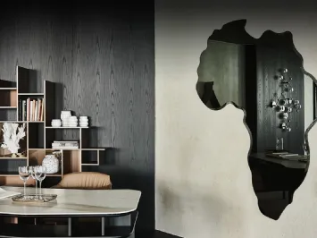 Specchio da parete in cristallo Africa Magnum di Cattelan Italia