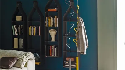 Appendiabiti con cavo in acciaio cromato e verniciato Air di Cattelan Italia