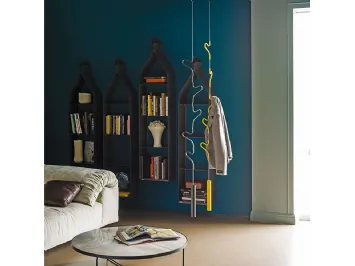 Appendiabiti con cavo in acciaio cromato e verniciato Air di Cattelan Italia