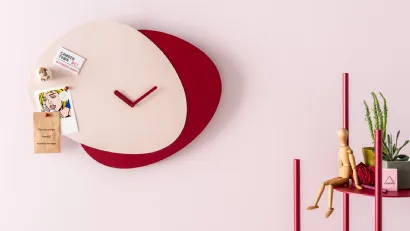 Orologio in alluminio bicolore Allora di Calligaris