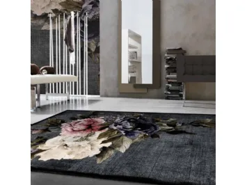 Tappeto con peonie colorate Digit Collection Roses di Adriani e Rossi