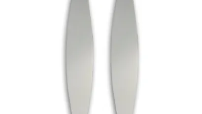 Specchio ovale allungato senza cornice Dioscuri di Riflessi