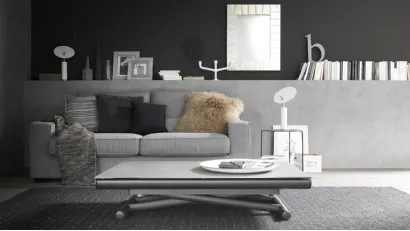 Tavolo Trasformabile Etoile con top in ceramica di Altacom
