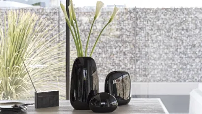 Set di 3 vasi in ceramica con finitura lucida Flavour di Calligaris