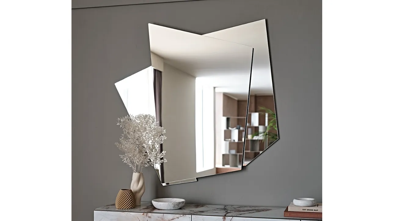 Specchio su 3 livelli in cristallo specchiato Risiko di Cattelan Italia
