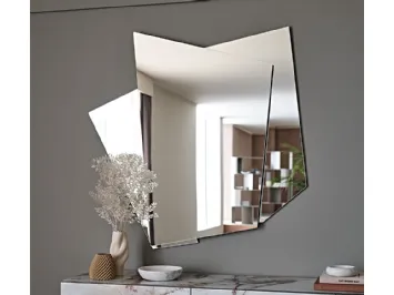 Specchio su 3 livelli in cristallo specchiato Risiko di Cattelan Italia