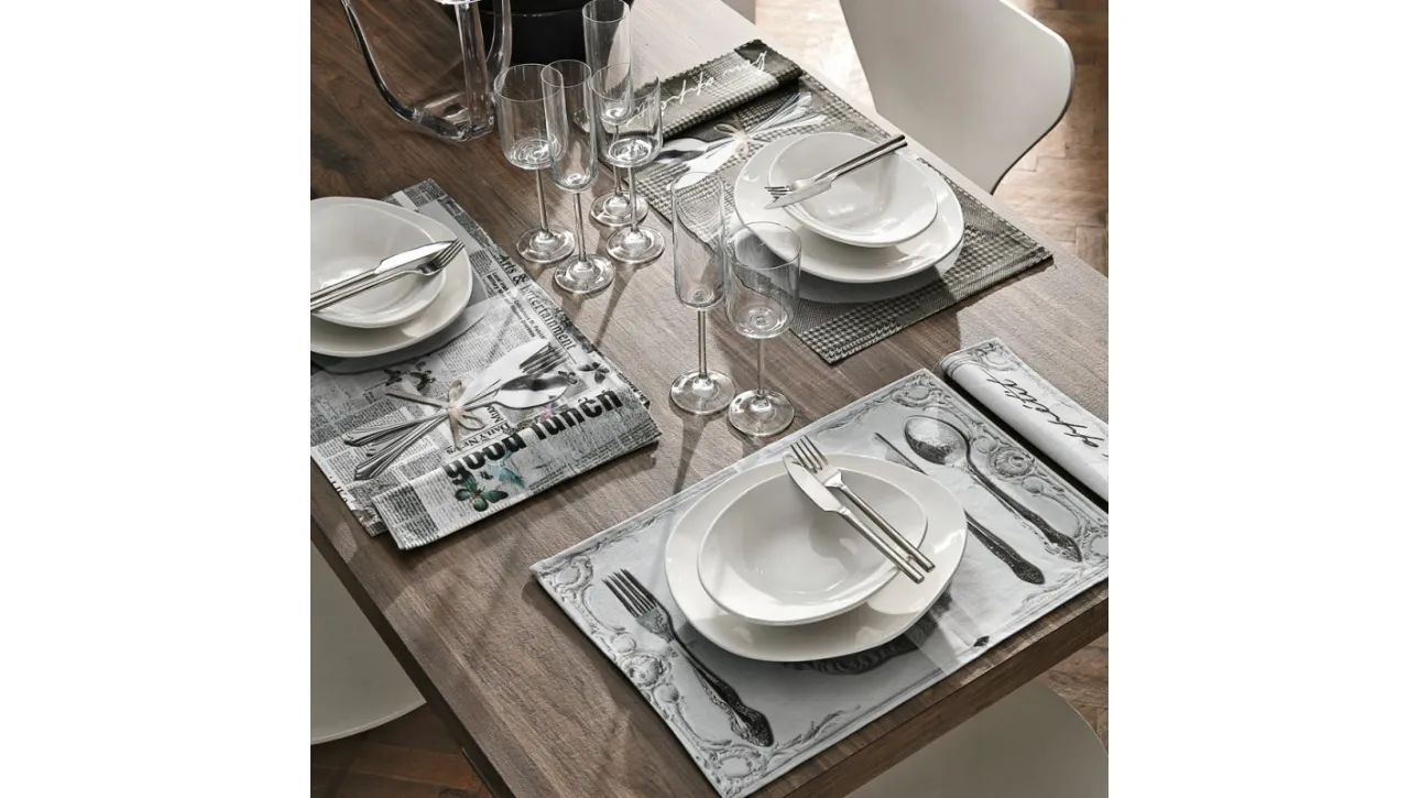 Set da tavola in cotone tovaglietta e tovagliolo di Adriani e Rossi