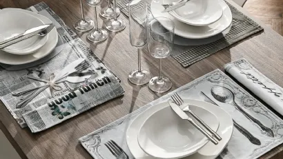 Set da tavola in cotone tovaglietta e tovagliolo di Adriani e Rossi