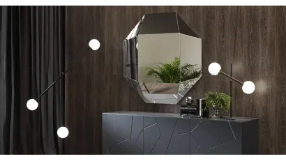 Specchio Diamante tridimensionale con superfici inclinate di Riflessi