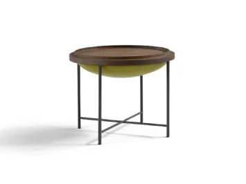Tavolino Pouf con piano reversibile in legno massello di frassino di Sylt Egoitaliano