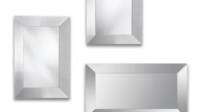 Specchio moderno con cornice specchiante Trapezio di Riflessi
