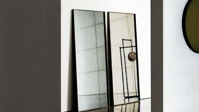 Specchiera Visual Rectangular con telaio in metallo laccato di Sovet