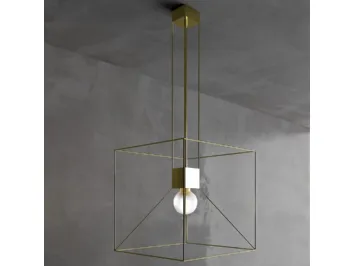 Lampada in metallo sabbiato Cubo Reflex di Adriani e Rossi