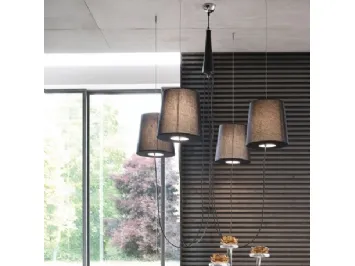 Lampada con paralumi in tessuto Spider di Adriani e Rossi