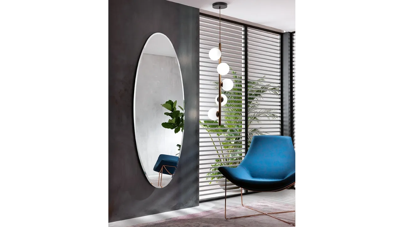 Lampada a sospensione Twist SV5 in metallo con bulbi in vetro bianco satinato di Riflessi