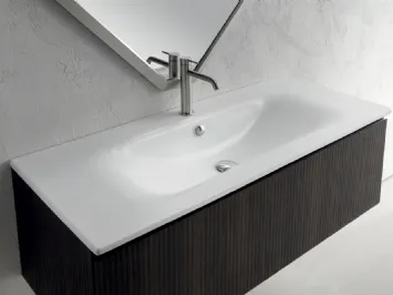 Mobile da Bagno sospeso in nobilitato effetto legno B-GO BG001 di Compab