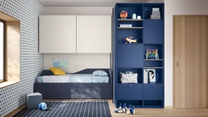 Cameretta a ponte Kids space 25 in melaminico di Nidi