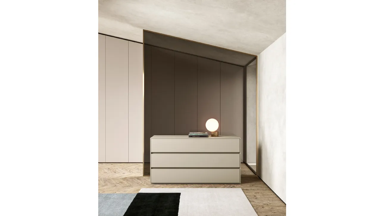 Comò Box  in laccato opaco di Presotto