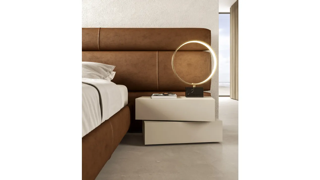 Comodino I-Night System Inclinart in laccato opaco di Presotto