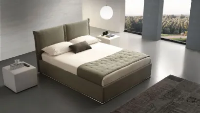 Letto in tessuto imbottito Asia di Ergogreen