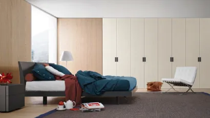Letto in legno con testiera Brio di Sangiacomo