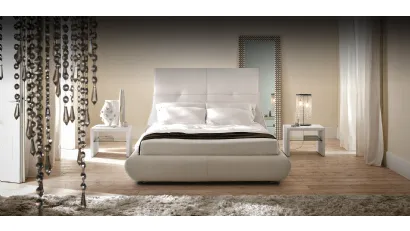 Letto Matisse con testiera importante e box contenitore di Cattelan Italia