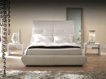 Letto Matisse con testiera importante e box contenitore di Cattelan Italia