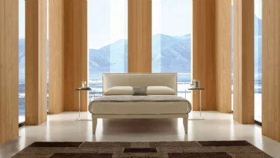 Letto con testiera imbottita Elle di Ergogreen