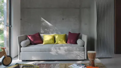 Letto singolo con secondo letto estraibile Figi Isolotto Estraibile di Horm