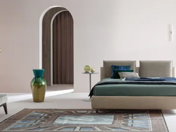 Letto in tessuto con testiera Frick di Twils