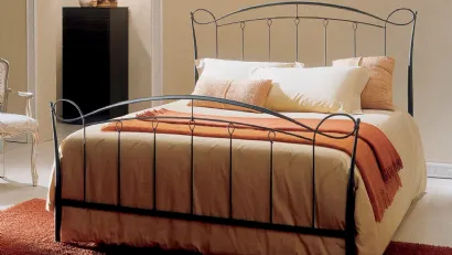 Letto in ferro battuto con testiera Ginevra di Bontempi