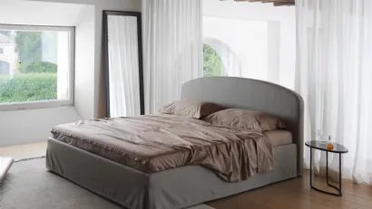Letto in tessuto con contenitore Linosa Plus di Horm
