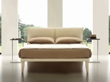 Letto in tessuto con testiera imbottita Isa di Ergogreen