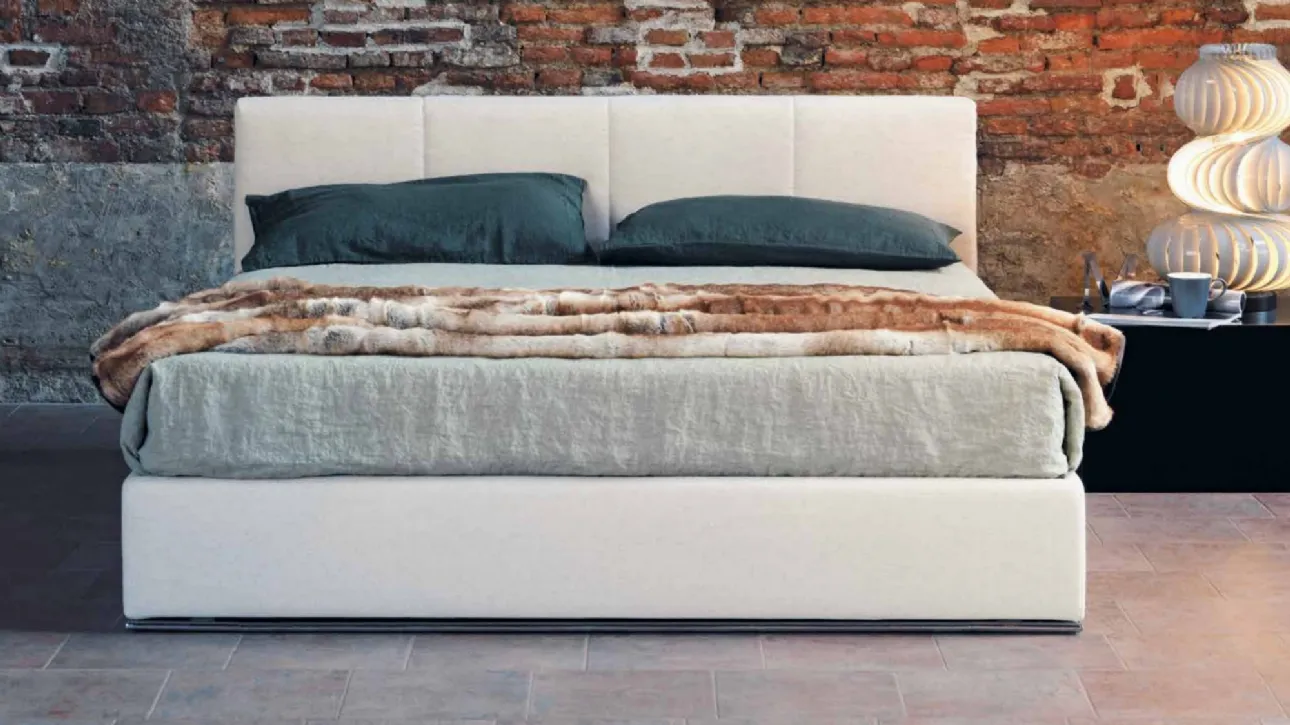 Letto in tessuto con giroletto Set di Biba Salotti