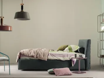 Letto Singolo in tessuto con testiera Ada di Twils