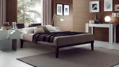 Letto matrimoniale in melaminico Sommier Legno di Ergogreen
